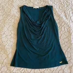 Calvin Klein cowlneck shell, green size small